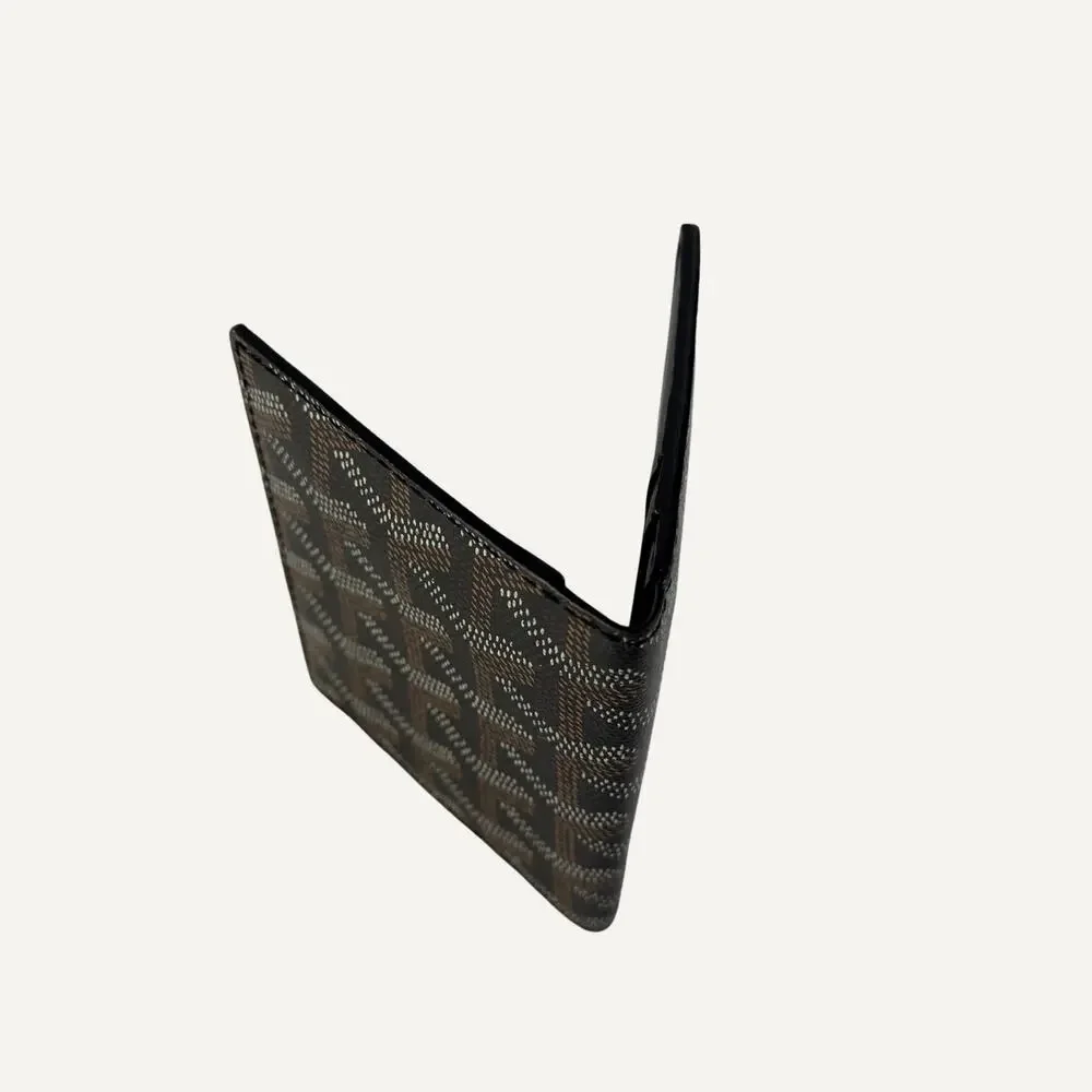 Goyard Saint Sulpice Card Holder Black Goyardine Coated Canvas Wallet